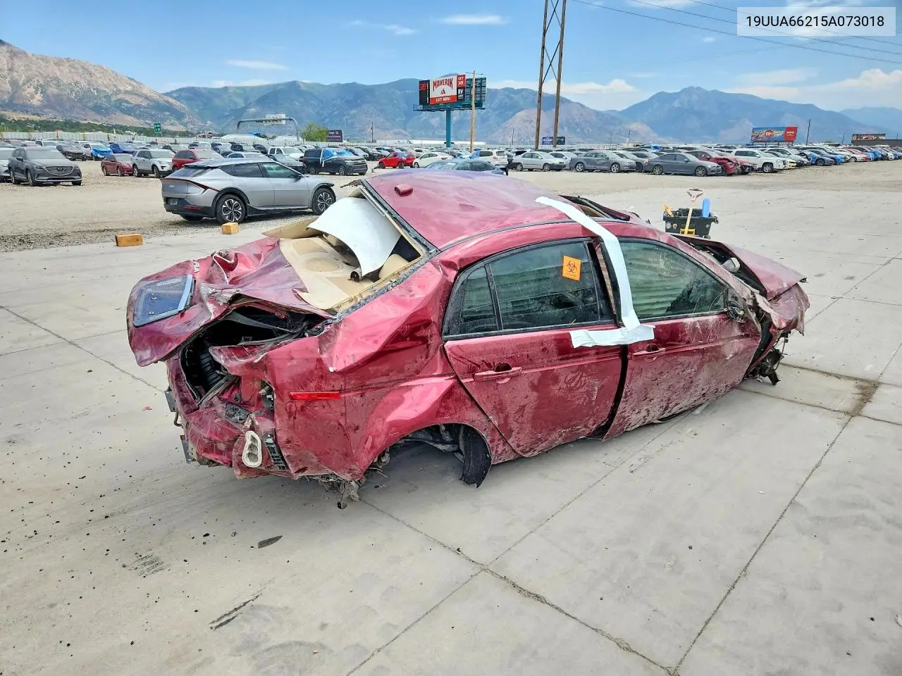 2005 Acura Tl VIN: 19UUA66215A073018 Lot: 61314096