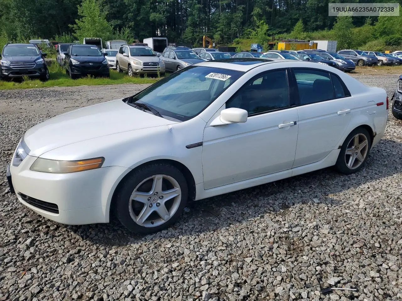 2005 Acura Tl VIN: 19UUA66235A072338 Lot: 62017266