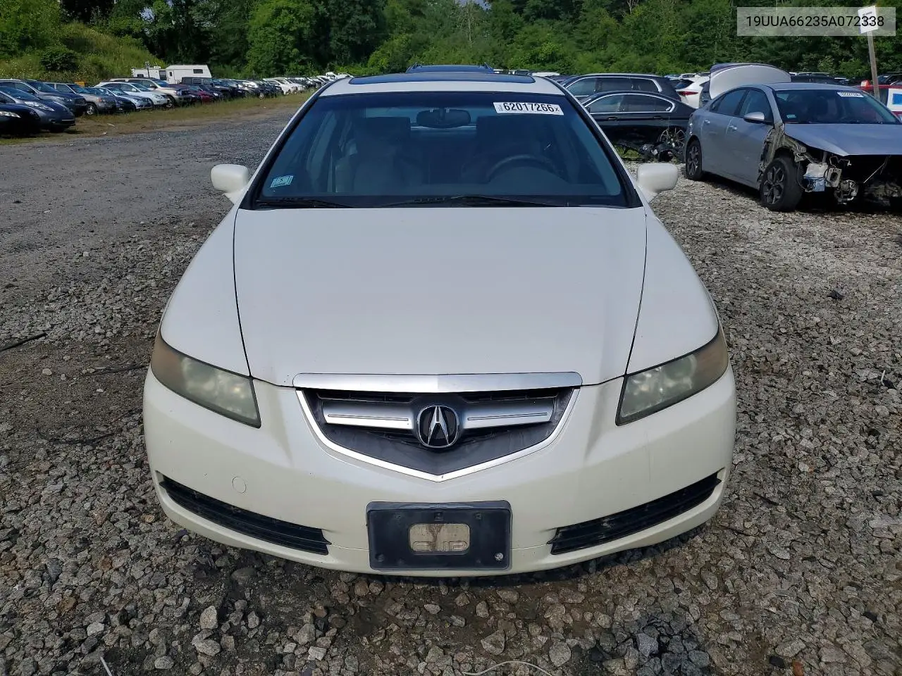 2005 Acura Tl VIN: 19UUA66235A072338 Lot: 62017266