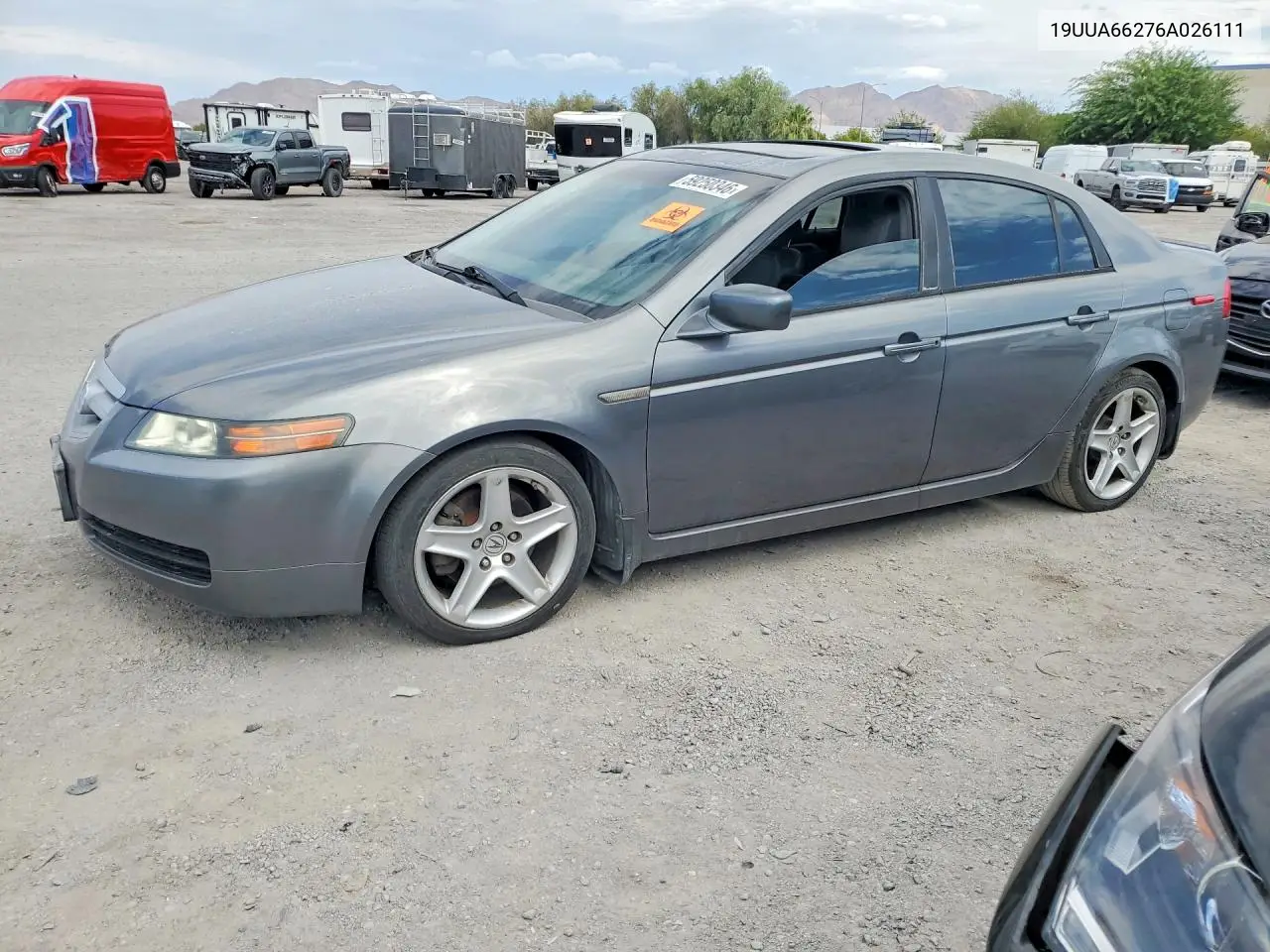 2006 Acura 3.2Tl Type-S VIN: 19UUA66276A026111 Lot: 59250346