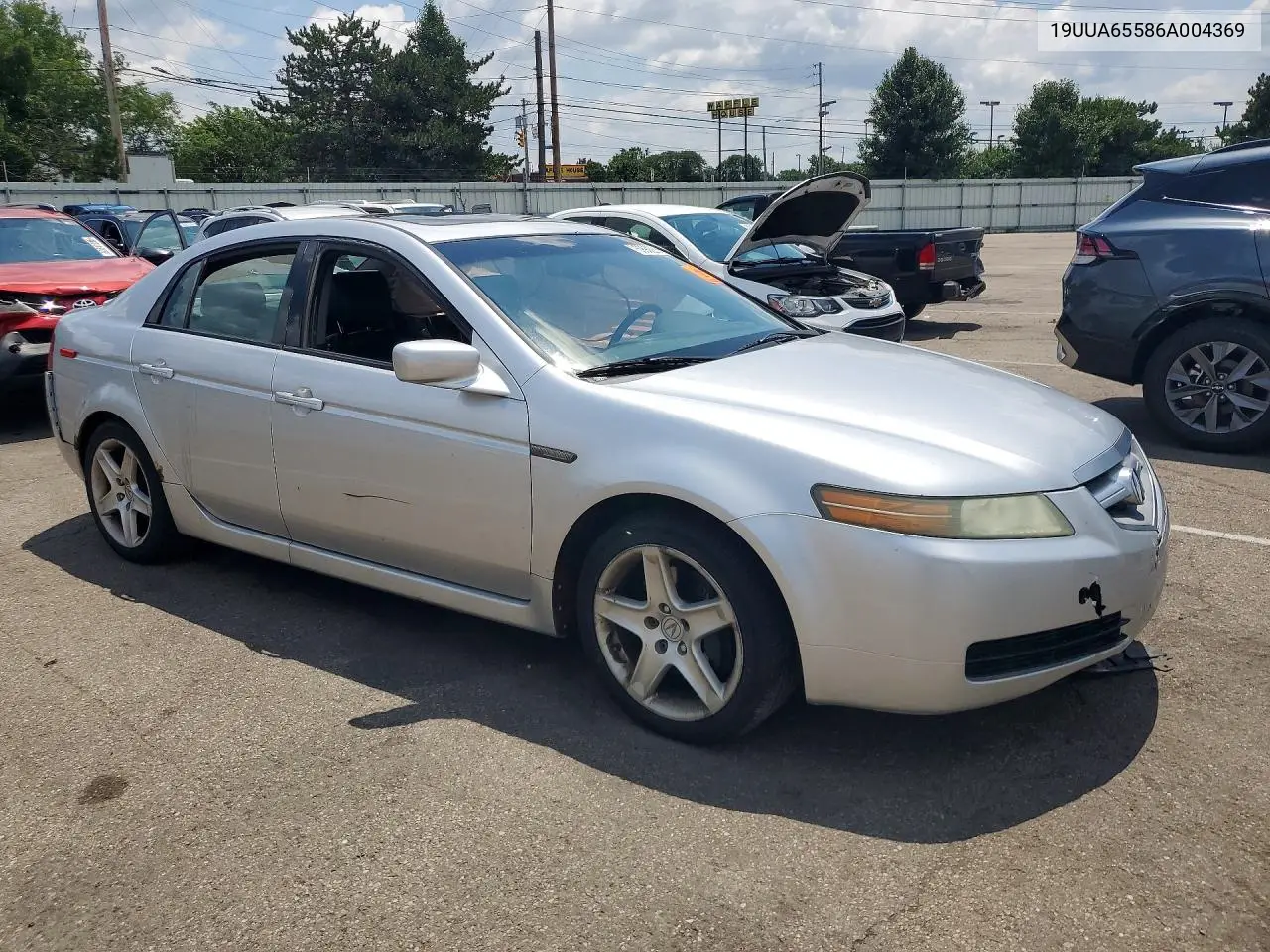 2006 Acura 3.2Tl VIN: 19UUA65586A004369 Lot: 59902266