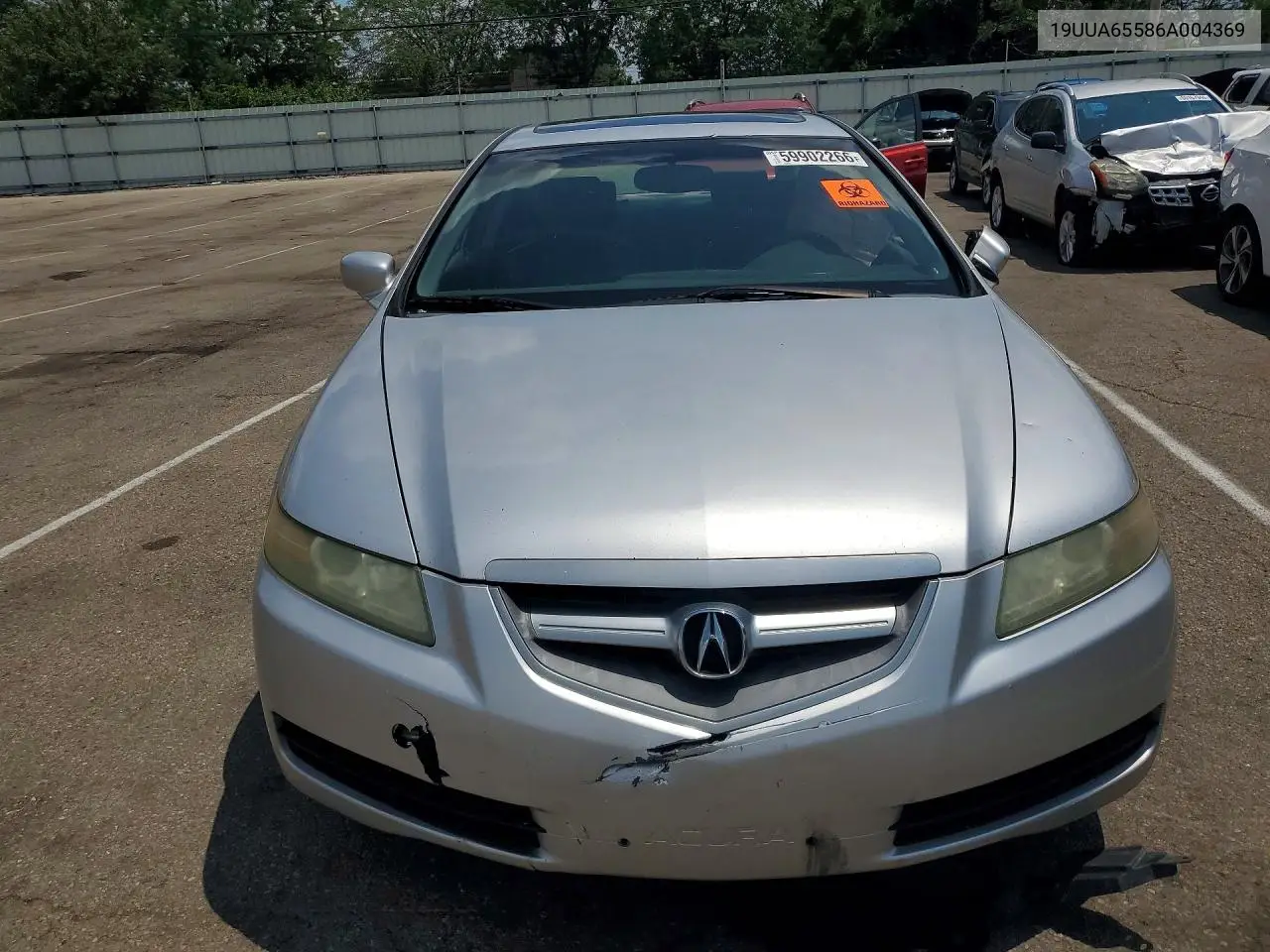 2006 Acura 3.2Tl VIN: 19UUA65586A004369 Lot: 59902266
