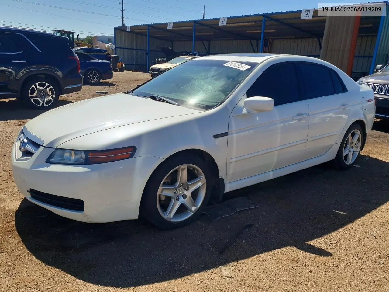 2006 Acura 3.2Tl VIN: 19UUA66206A019209 Lot: 60842956