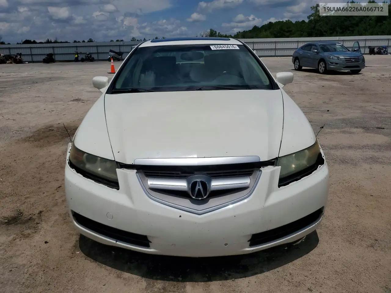 2006 Acura 3.2Tl VIN: 19UUA66226A066712 Lot: 60845016