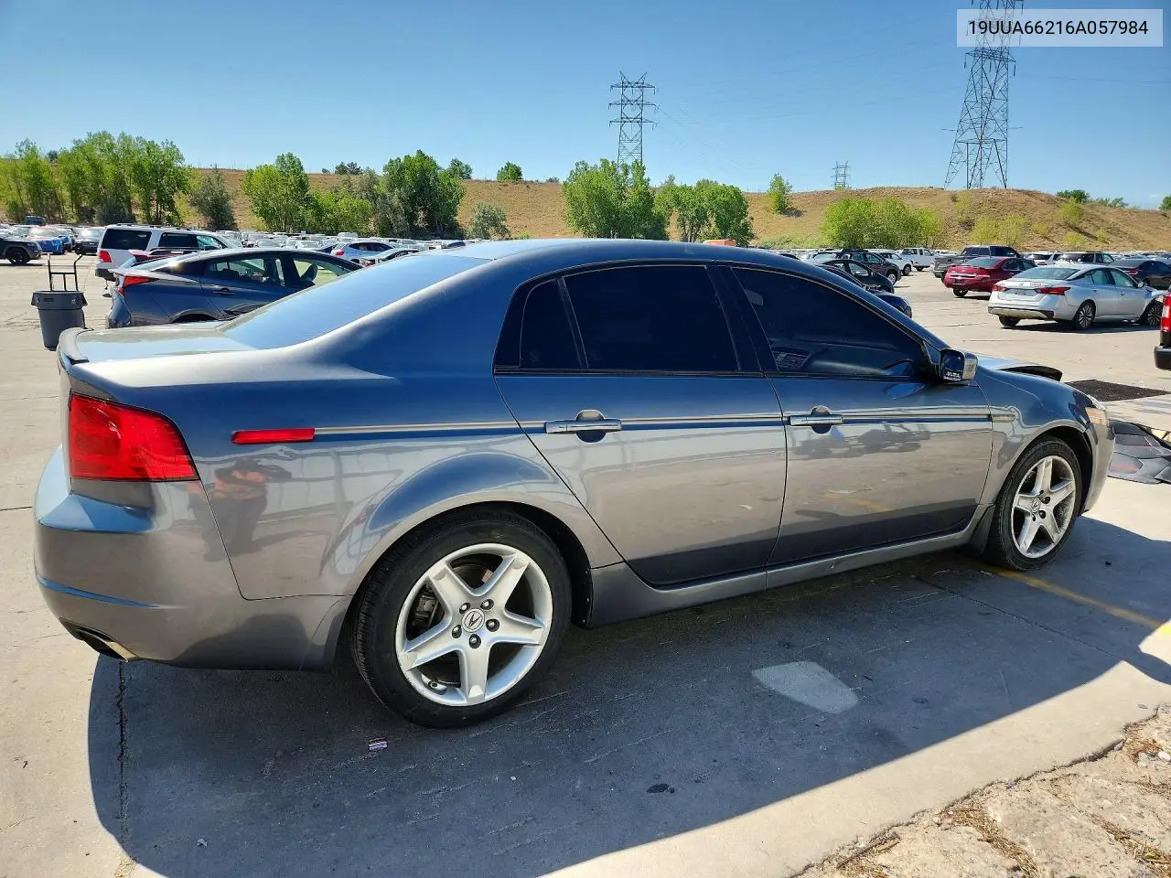 2006 Acura 3.2Tl VIN: 19UUA66216A057984 Lot: 61019706