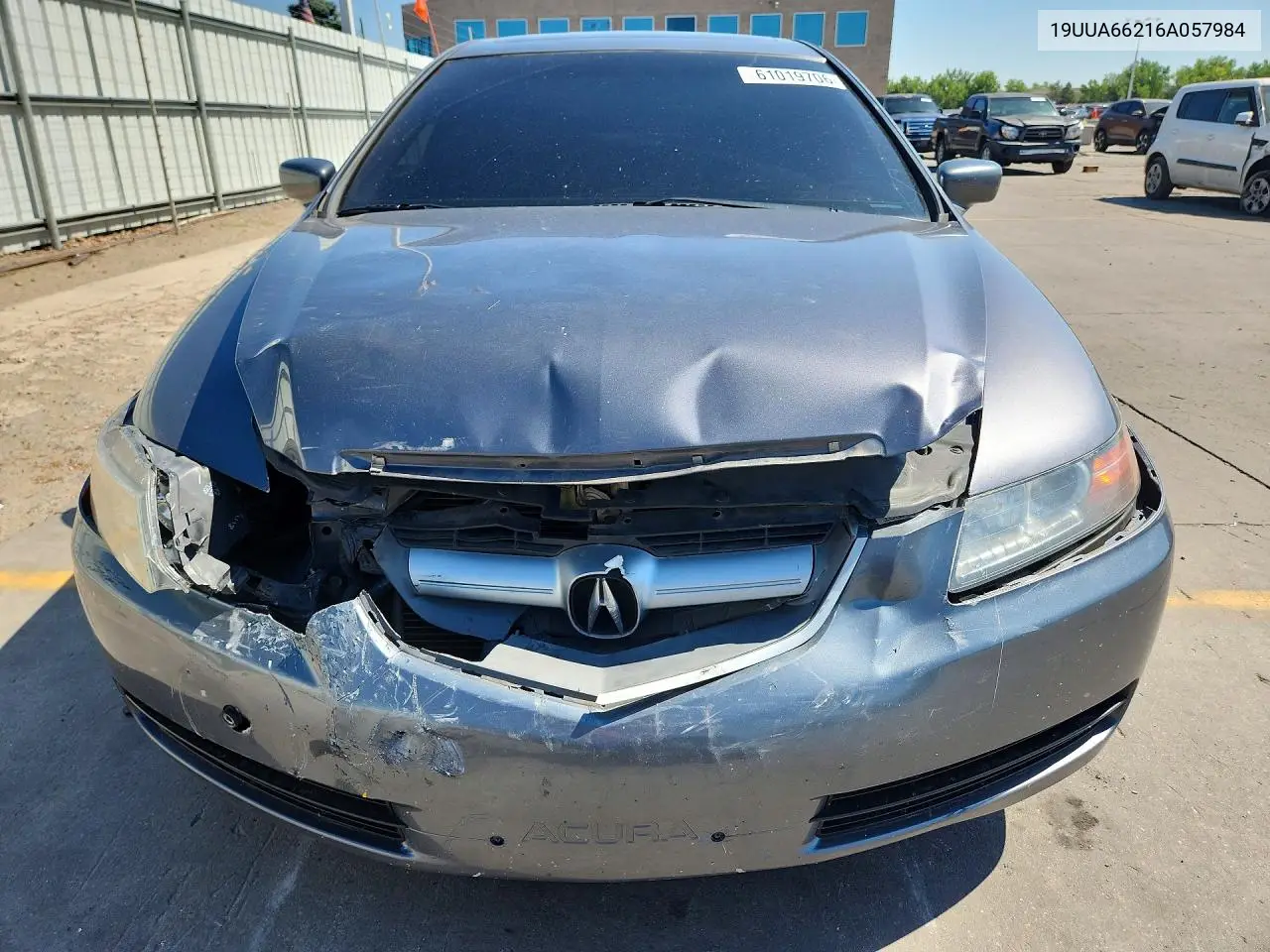 2006 Acura 3.2Tl VIN: 19UUA66216A057984 Lot: 61019706
