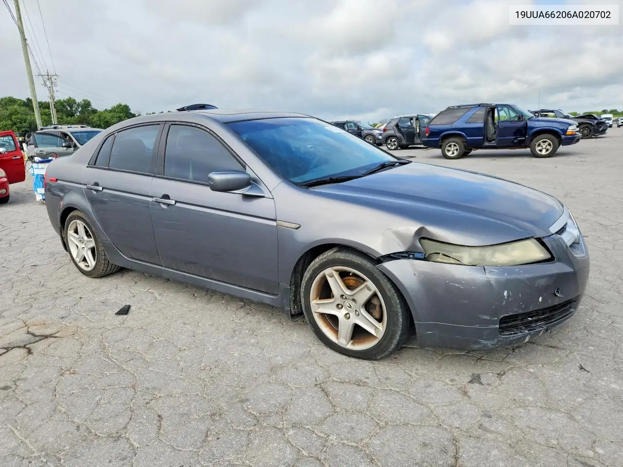 2006 Acura 3.2Tl VIN: 19UUA66206A020702 Lot: 62162066