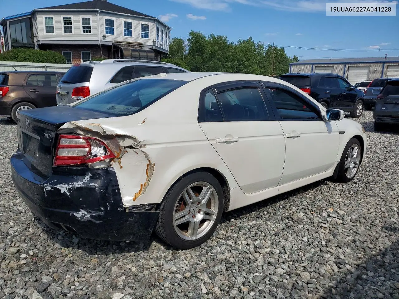 2007 Acura Tl VIN: 19UUA66227A041228 Lot: 55153366