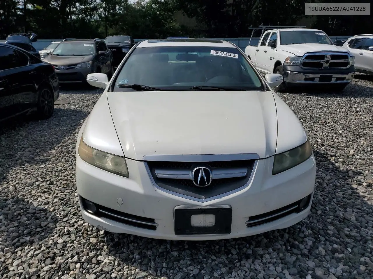 2007 Acura Tl VIN: 19UUA66227A041228 Lot: 55153366