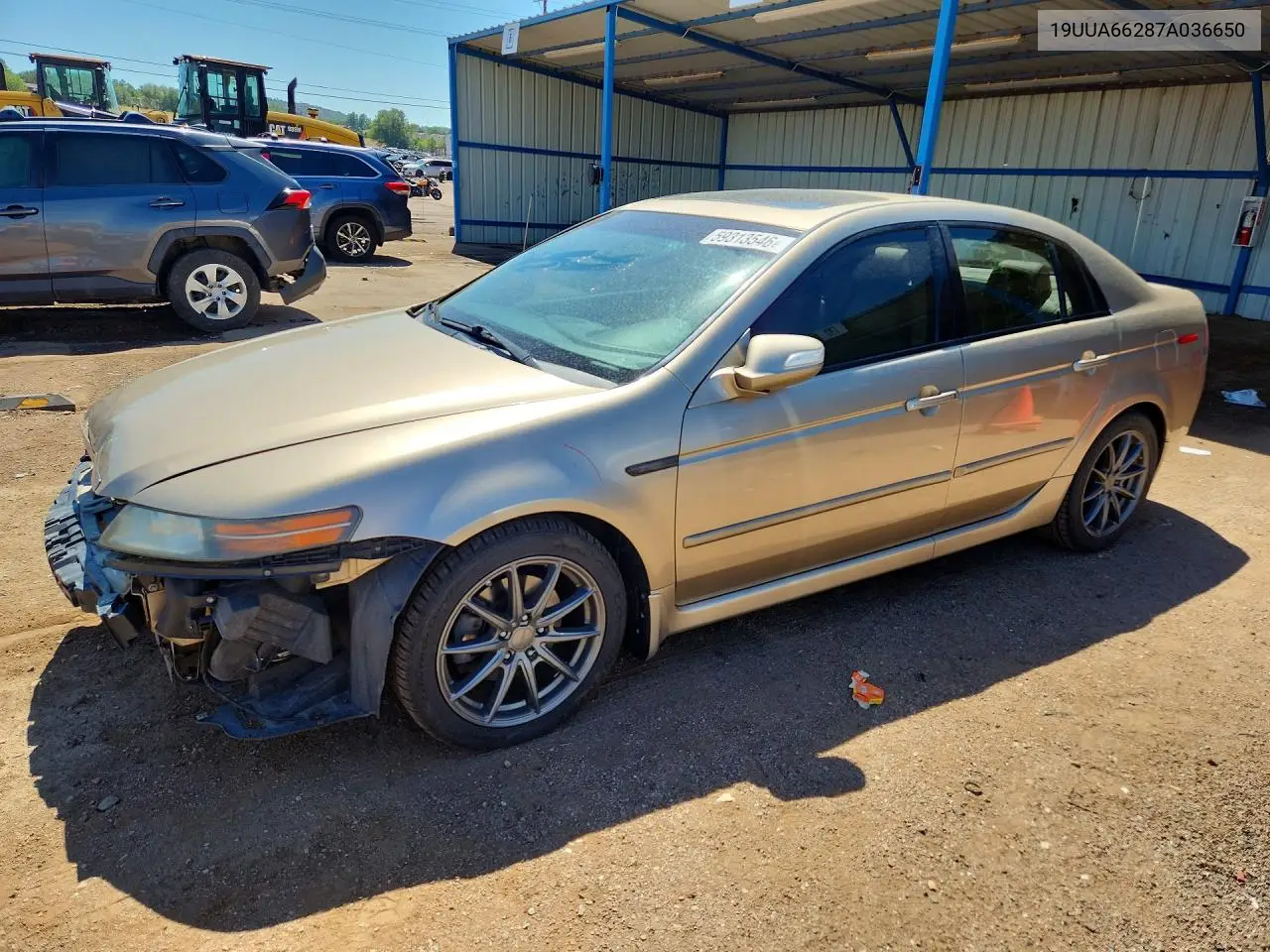 2007 Acura Tl VIN: 19UUA66287A036650 Lot: 59313546