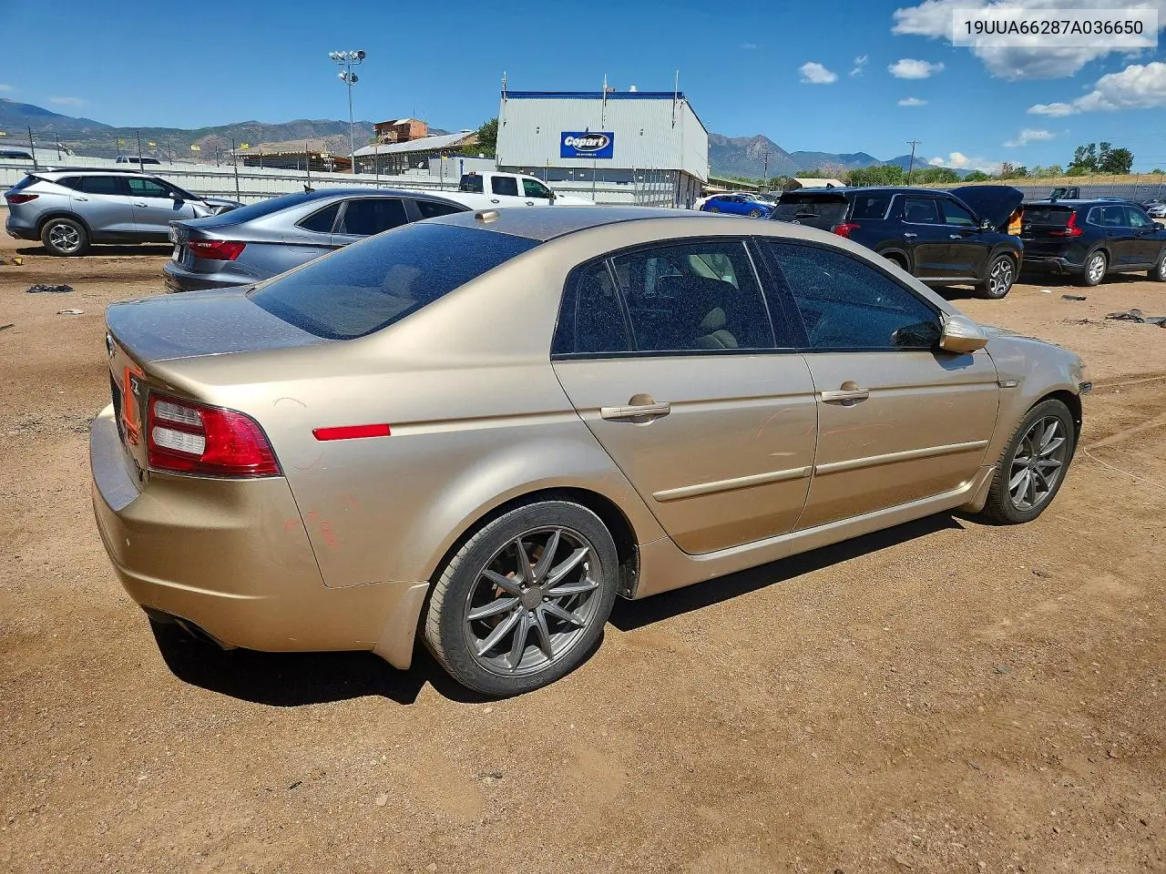 2007 Acura Tl VIN: 19UUA66287A036650 Lot: 59313546