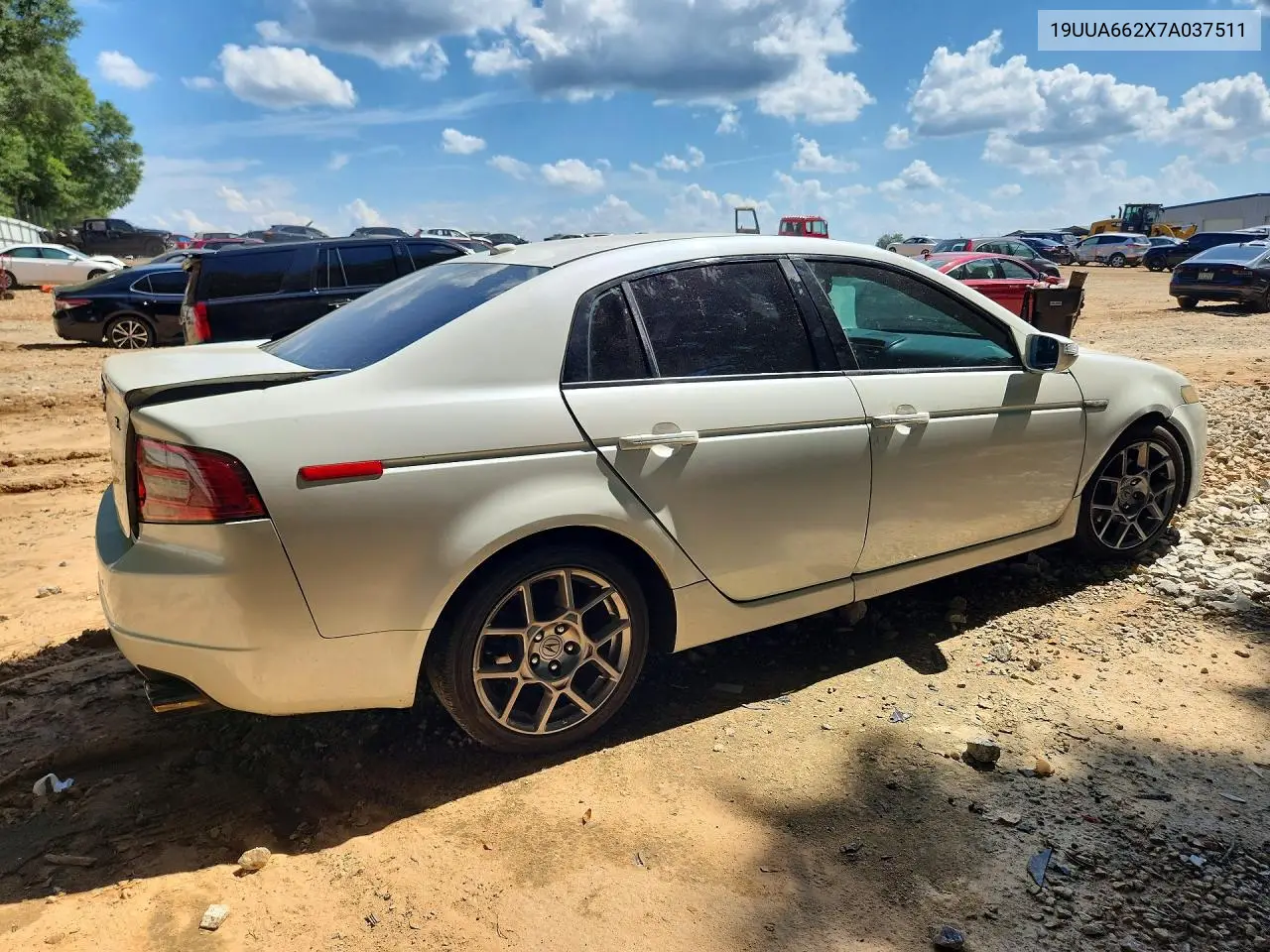 2007 Acura Tl VIN: 19UUA662X7A037511 Lot: 60193606