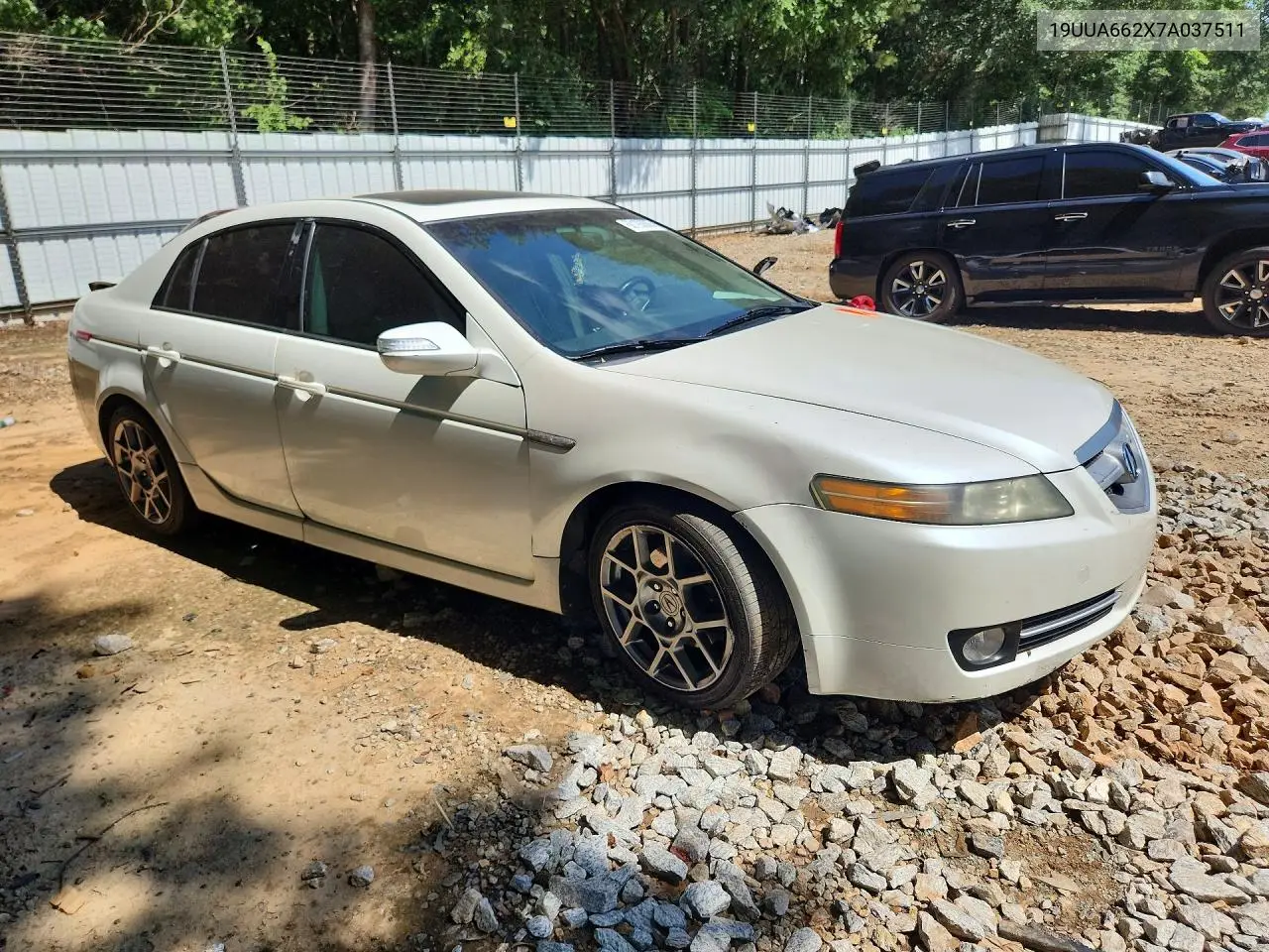 2007 Acura Tl VIN: 19UUA662X7A037511 Lot: 60193606