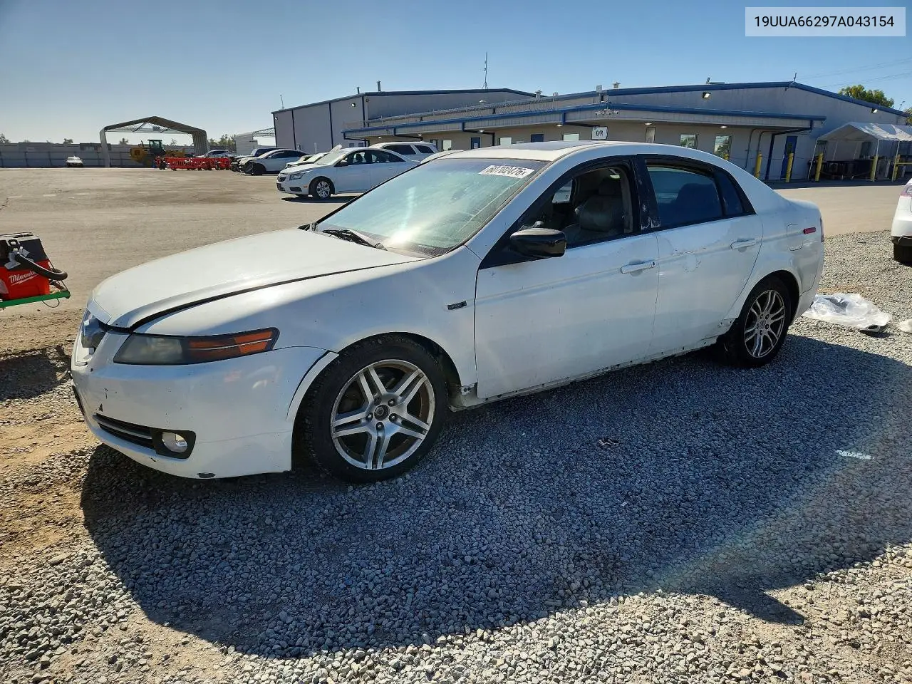 2007 Acura Tl VIN: 19UUA66297A043154 Lot: 60702476