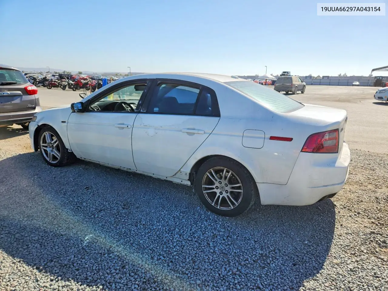 2007 Acura Tl VIN: 19UUA66297A043154 Lot: 60702476