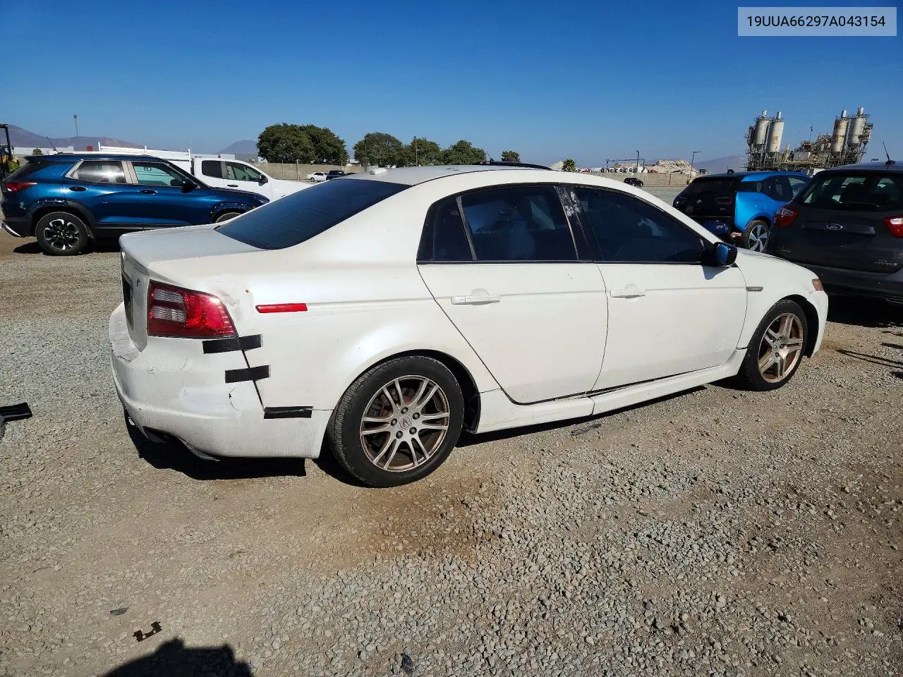 2007 Acura Tl VIN: 19UUA66297A043154 Lot: 60702476