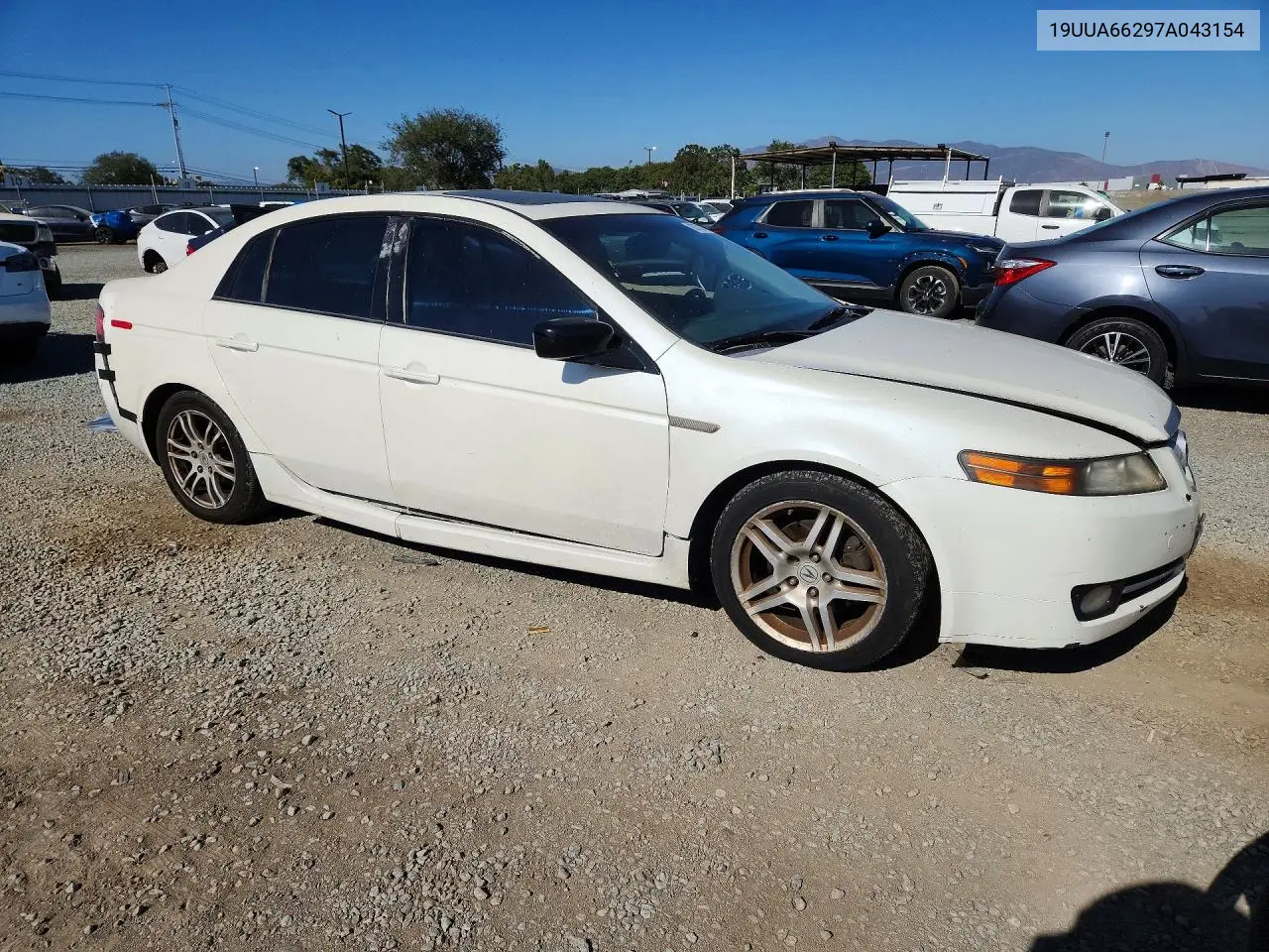 2007 Acura Tl VIN: 19UUA66297A043154 Lot: 60702476