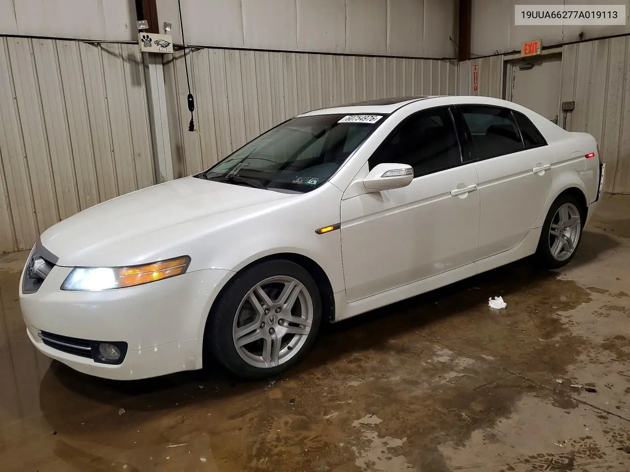 2007 Acura Tl VIN: 19UUA66277A019113 Lot: 60754976