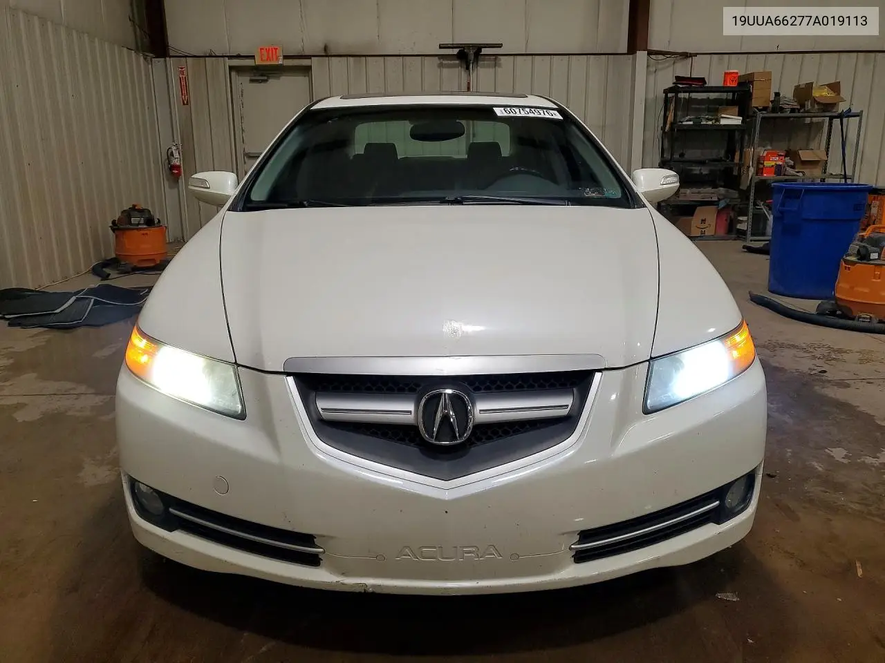 2007 Acura Tl VIN: 19UUA66277A019113 Lot: 60754976