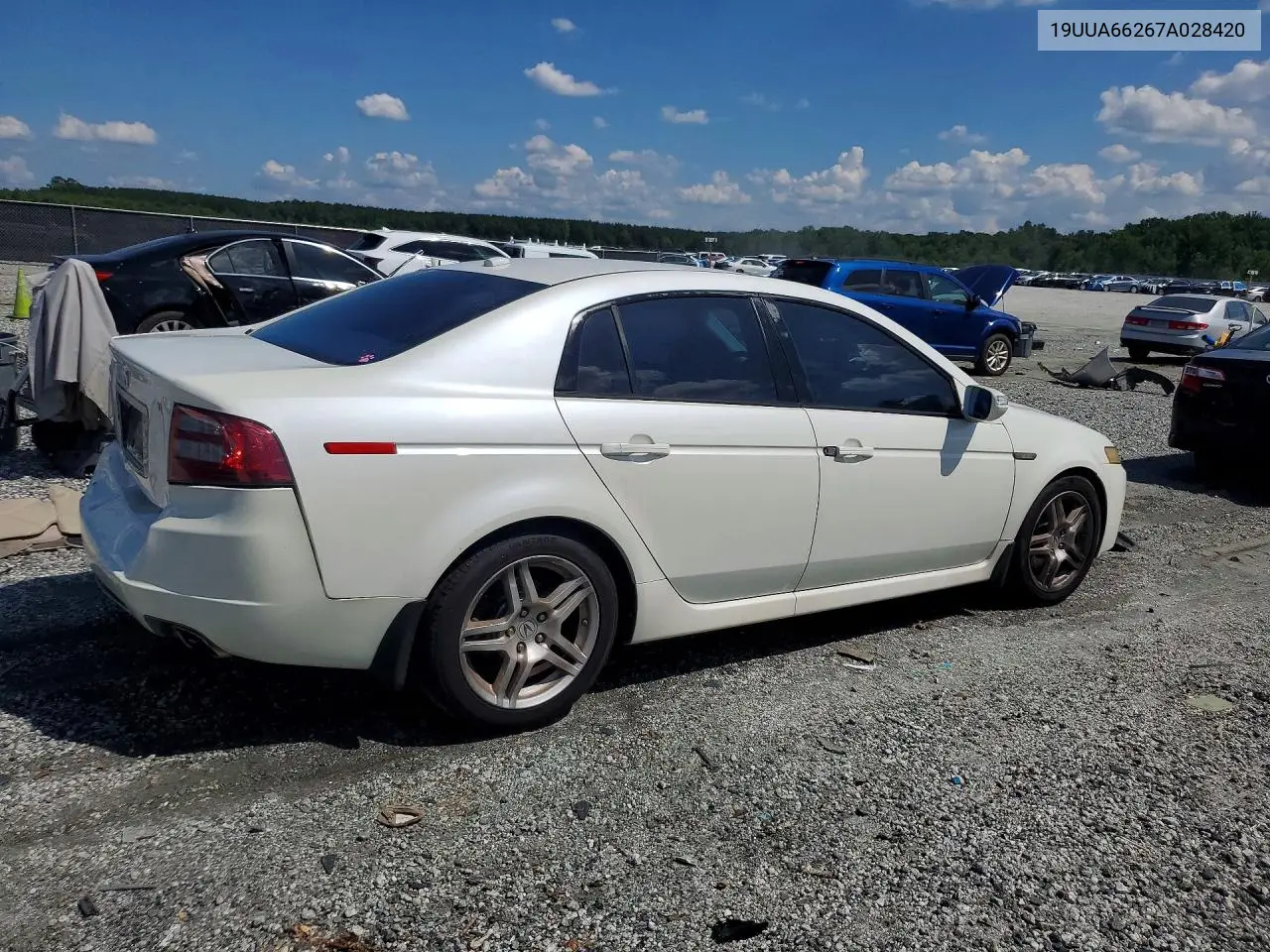 2007 Acura Tl VIN: 19UUA66267A028420 Lot: 60840376