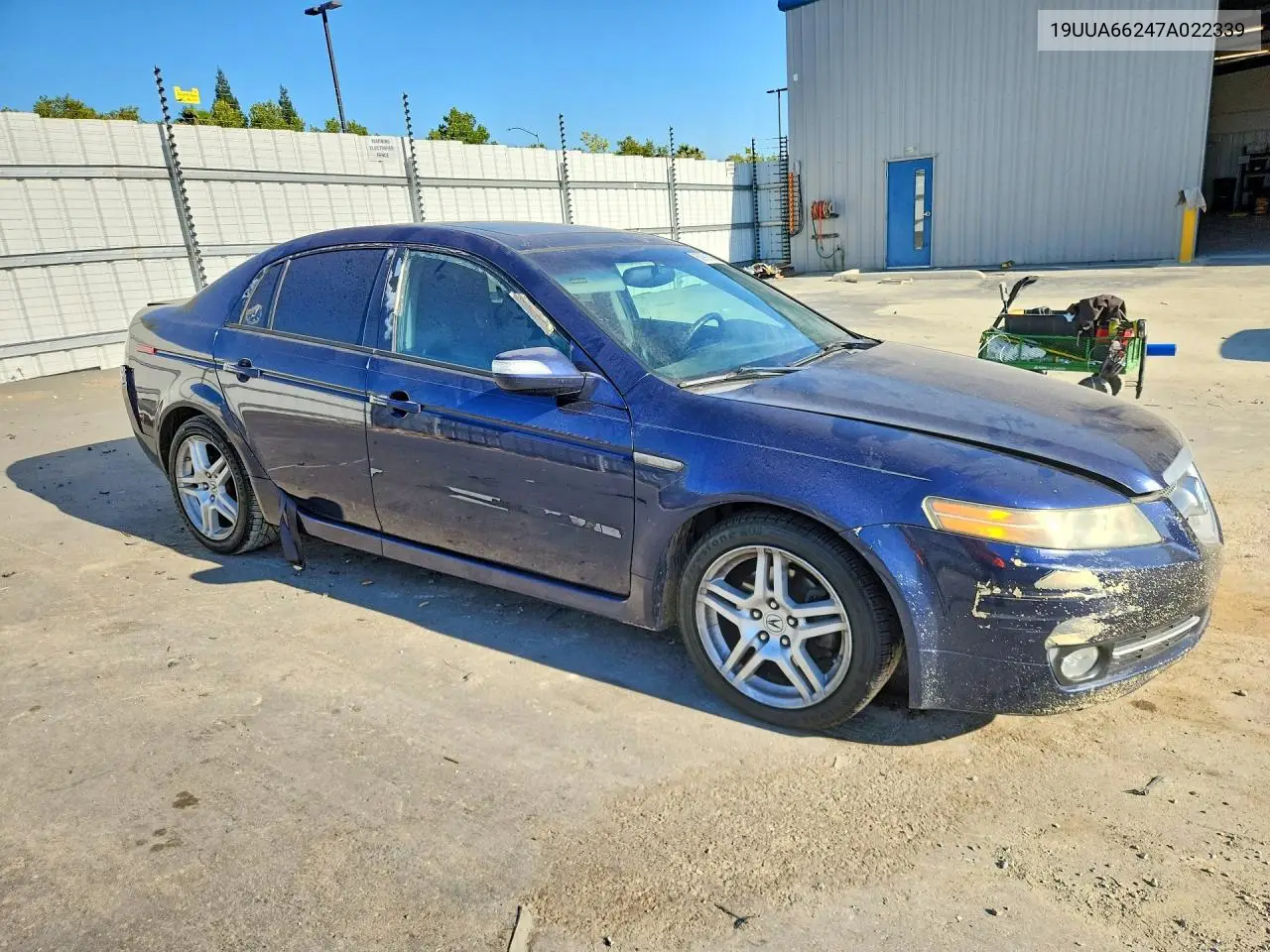2007 Acura Tl VIN: 19UUA66247A022339 Lot: 60991456