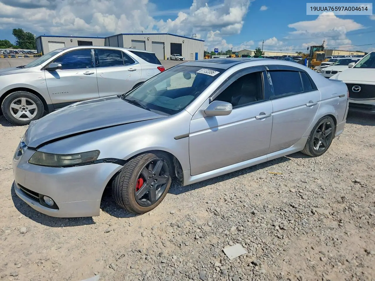 2007 Acura Tl Type S VIN: 19UUA76597A004614 Lot: 61132086