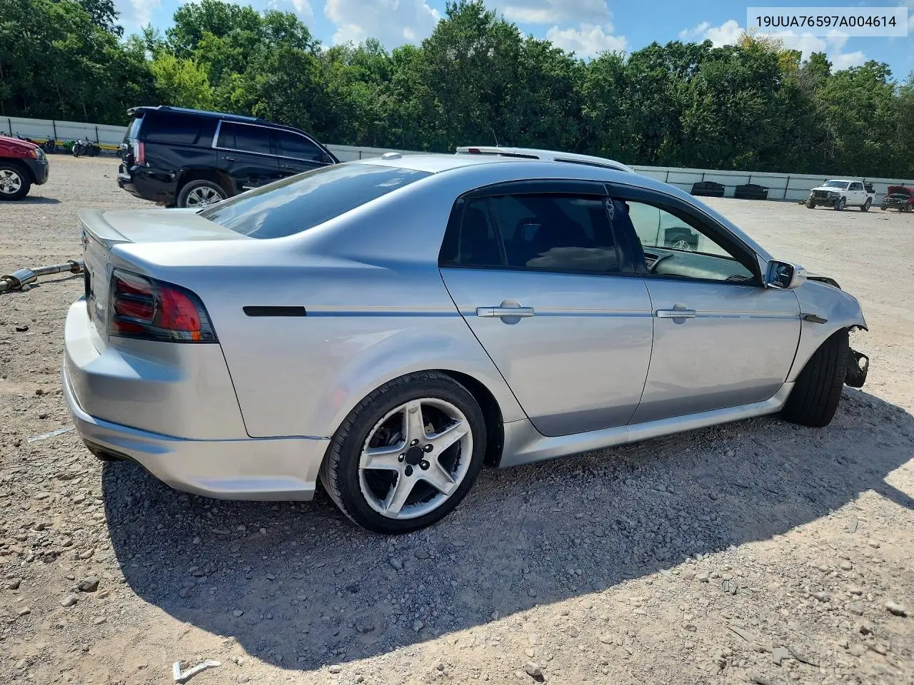 2007 Acura Tl Type S VIN: 19UUA76597A004614 Lot: 61132086