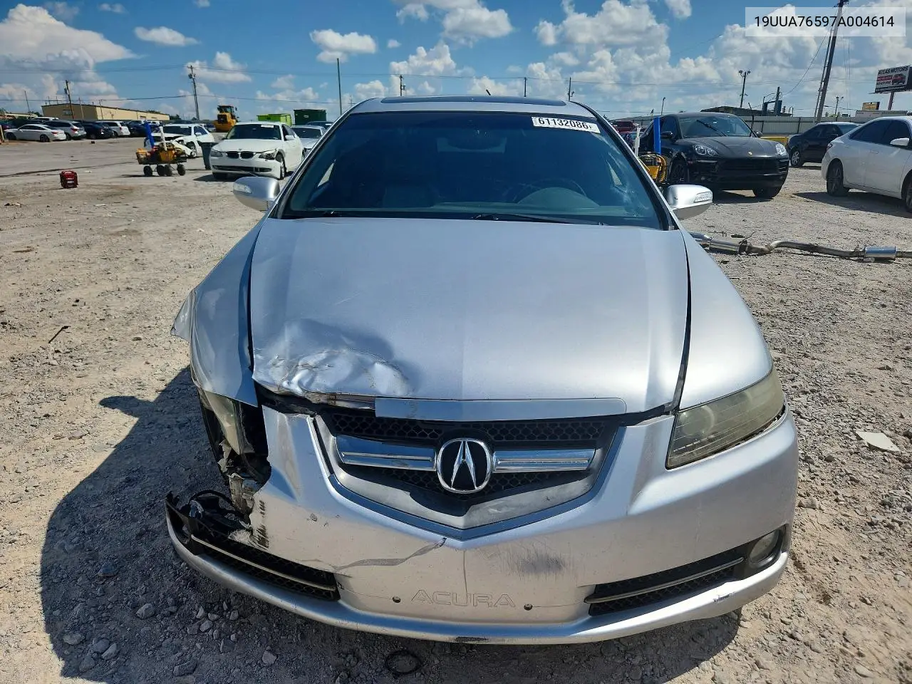 2007 Acura Tl Type S VIN: 19UUA76597A004614 Lot: 61132086