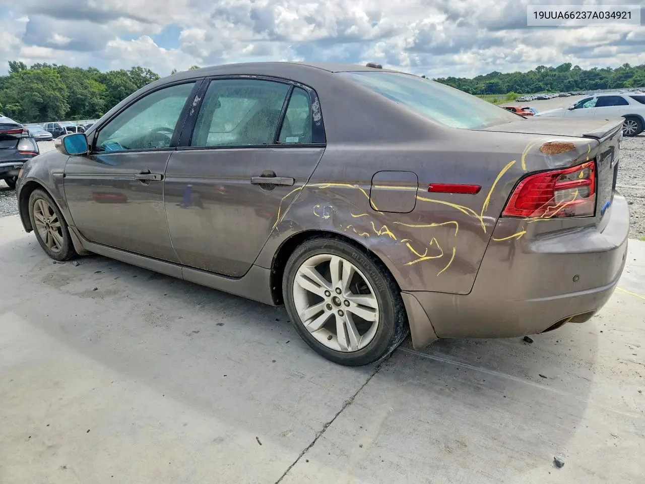 2007 Acura Tl VIN: 19UUA66237A034921 Lot: 61287526