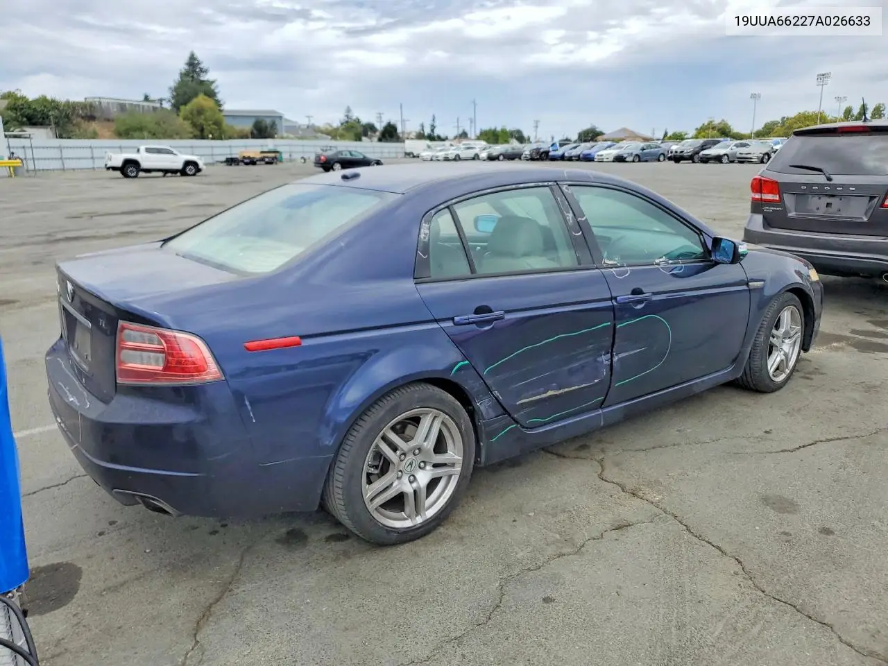 2007 Acura Tl VIN: 19UUA66227A026633 Lot: 61416796