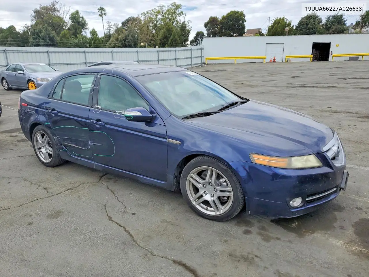 2007 Acura Tl VIN: 19UUA66227A026633 Lot: 61416796