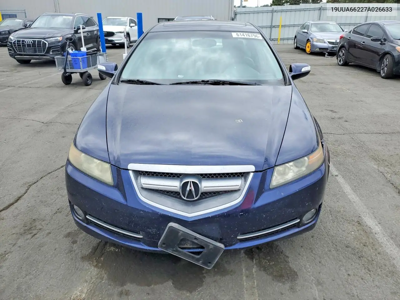2007 Acura Tl VIN: 19UUA66227A026633 Lot: 61416796