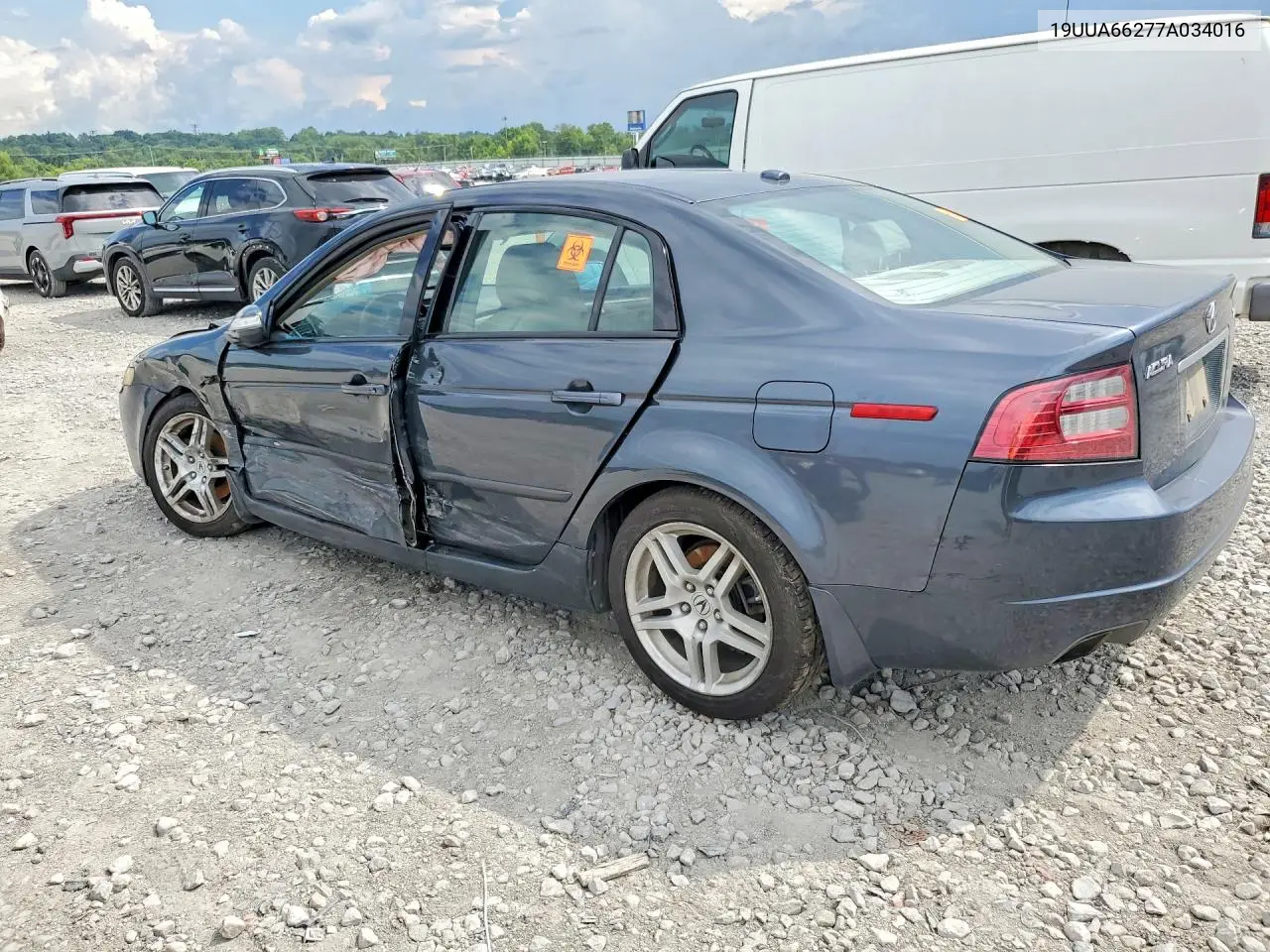 2007 Acura Tl VIN: 19UUA66277A034016 Lot: 61526376