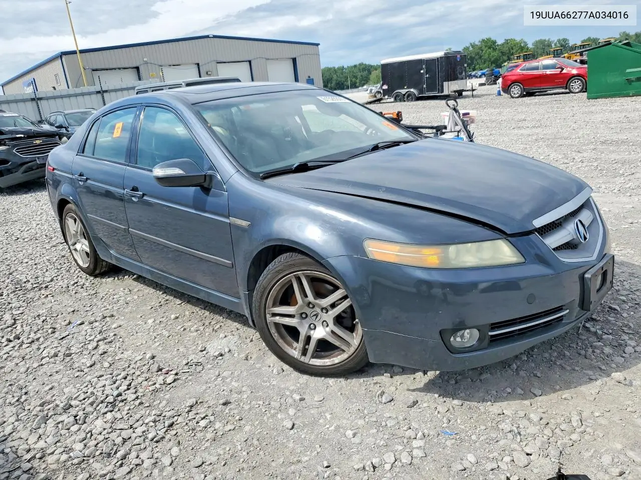 2007 Acura Tl VIN: 19UUA66277A034016 Lot: 61526376