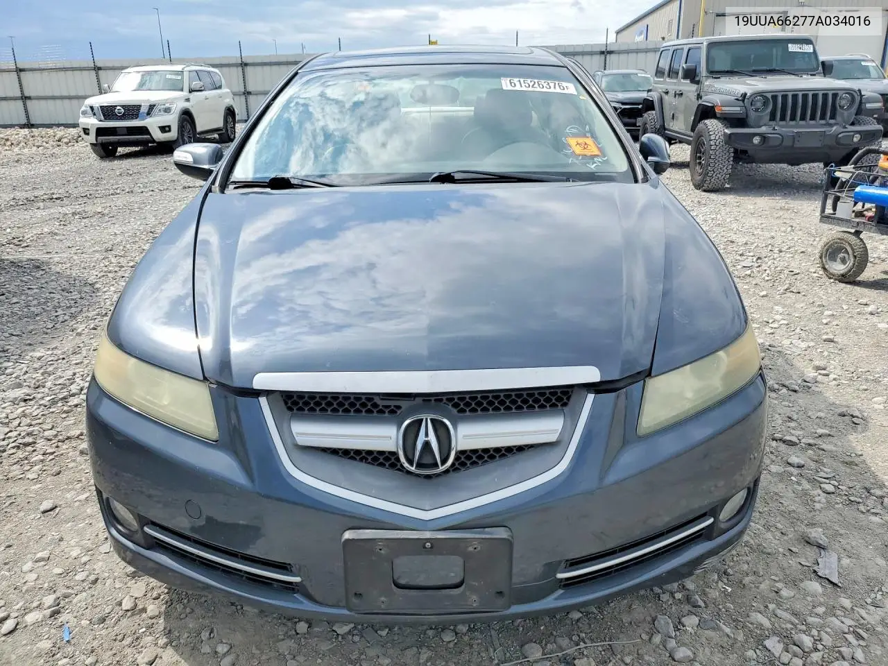 2007 Acura Tl VIN: 19UUA66277A034016 Lot: 61526376