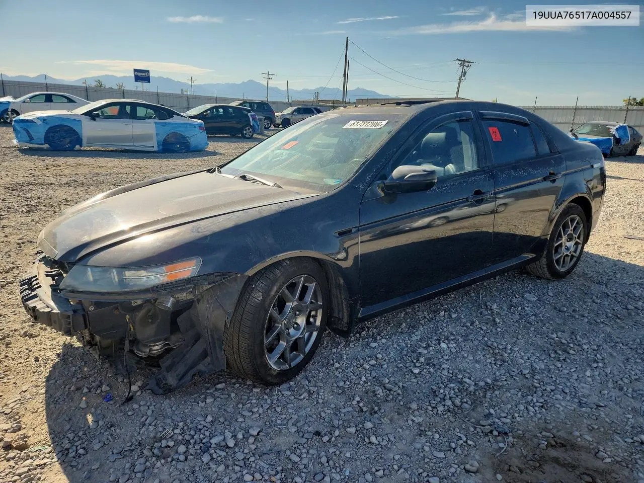 2007 Acura Tl Type S VIN: 19UUA76517A004557 Lot: 61731206