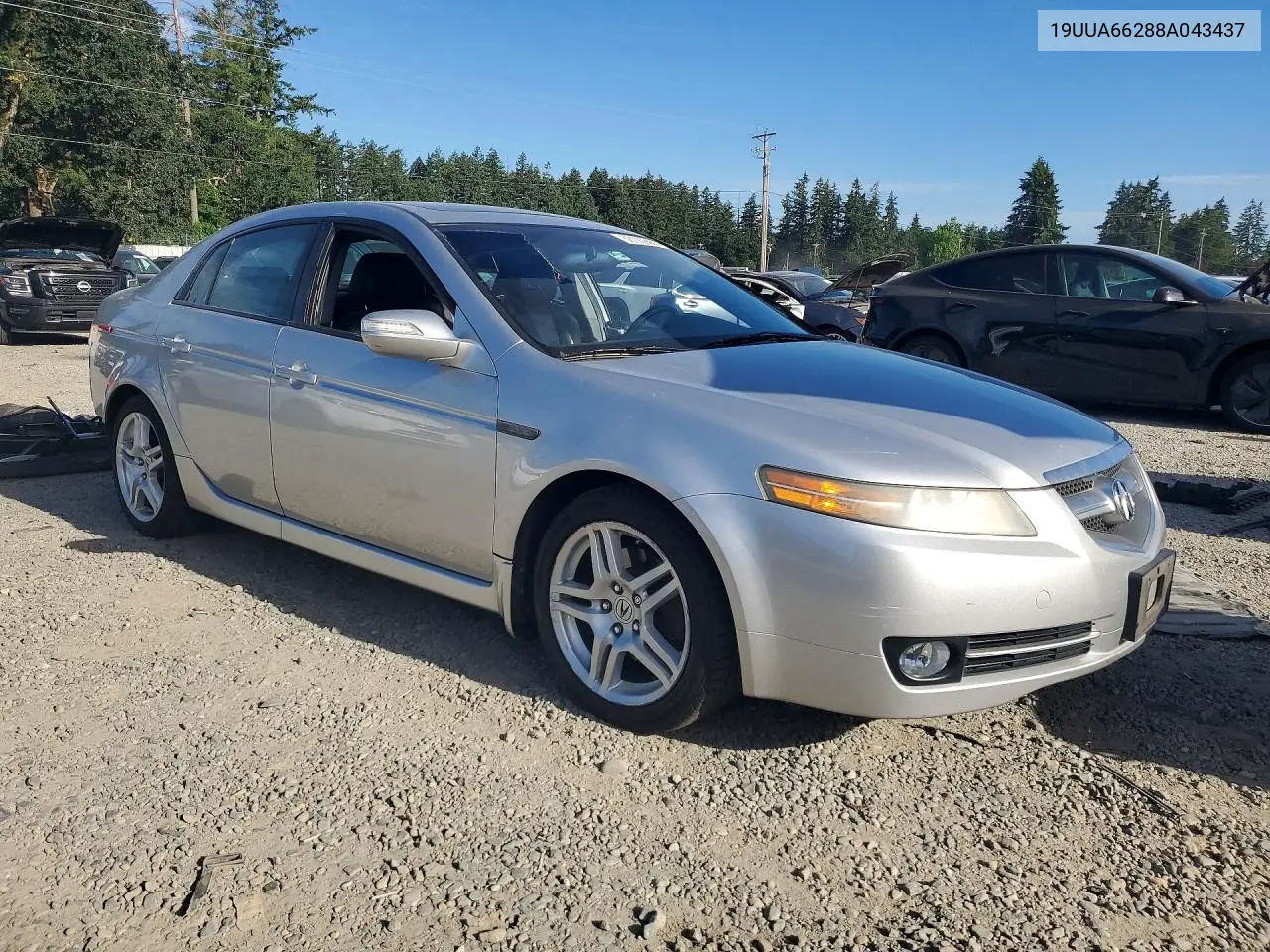 2008 Acura Tl VIN: 19UUA66288A043437 Lot: 58122986
