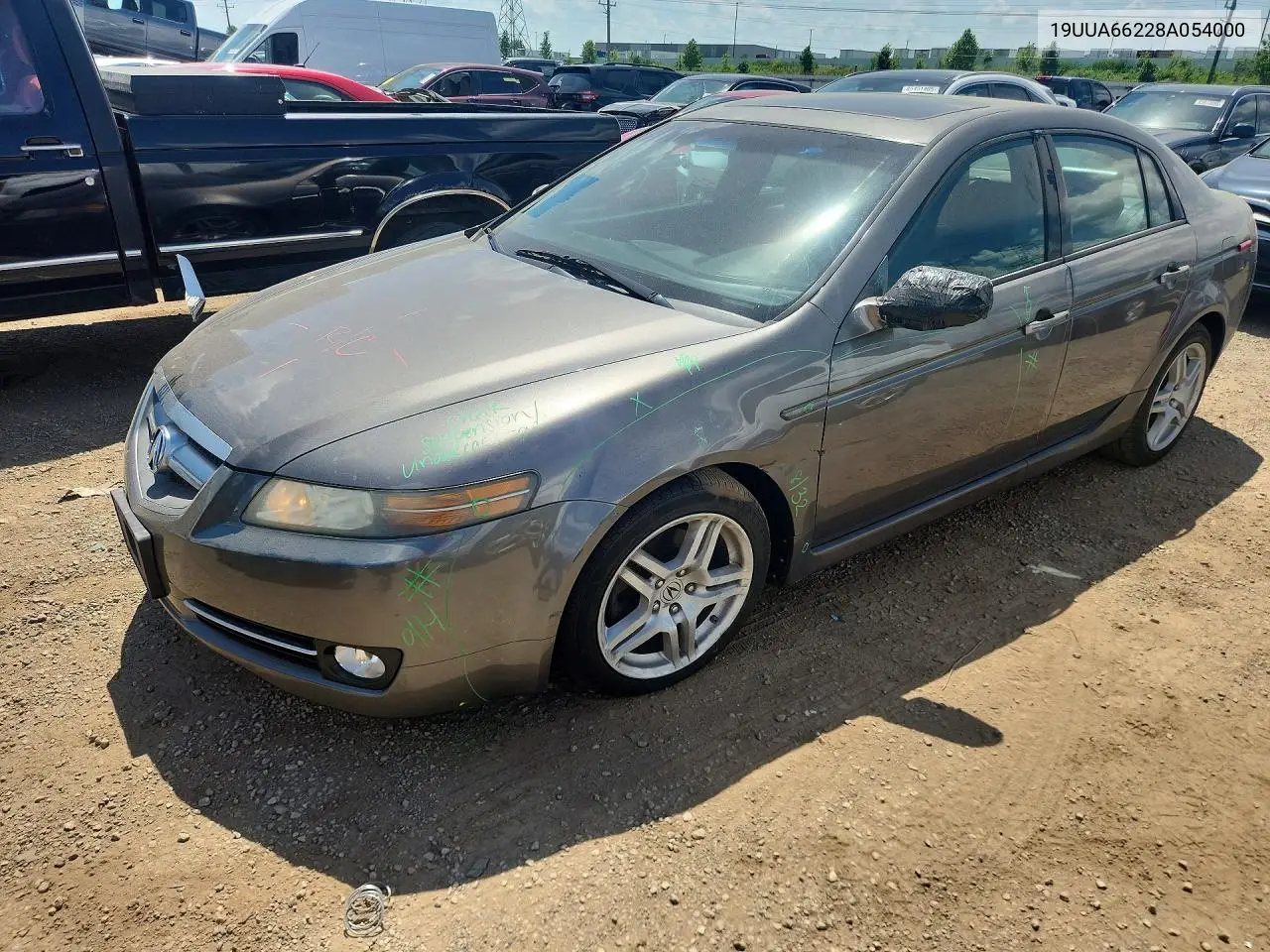 2008 Acura Tl VIN: 19UUA66228A054000 Lot: 59613536