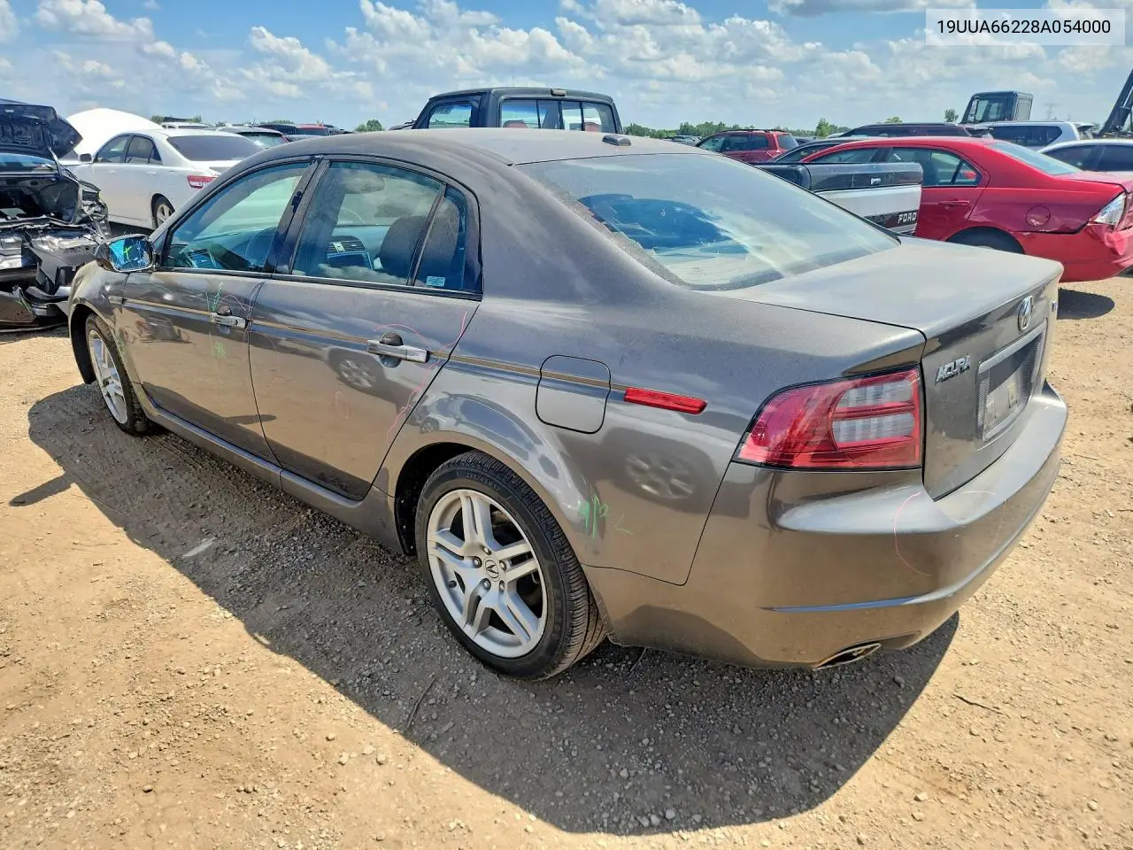 2008 Acura Tl VIN: 19UUA66228A054000 Lot: 59613536