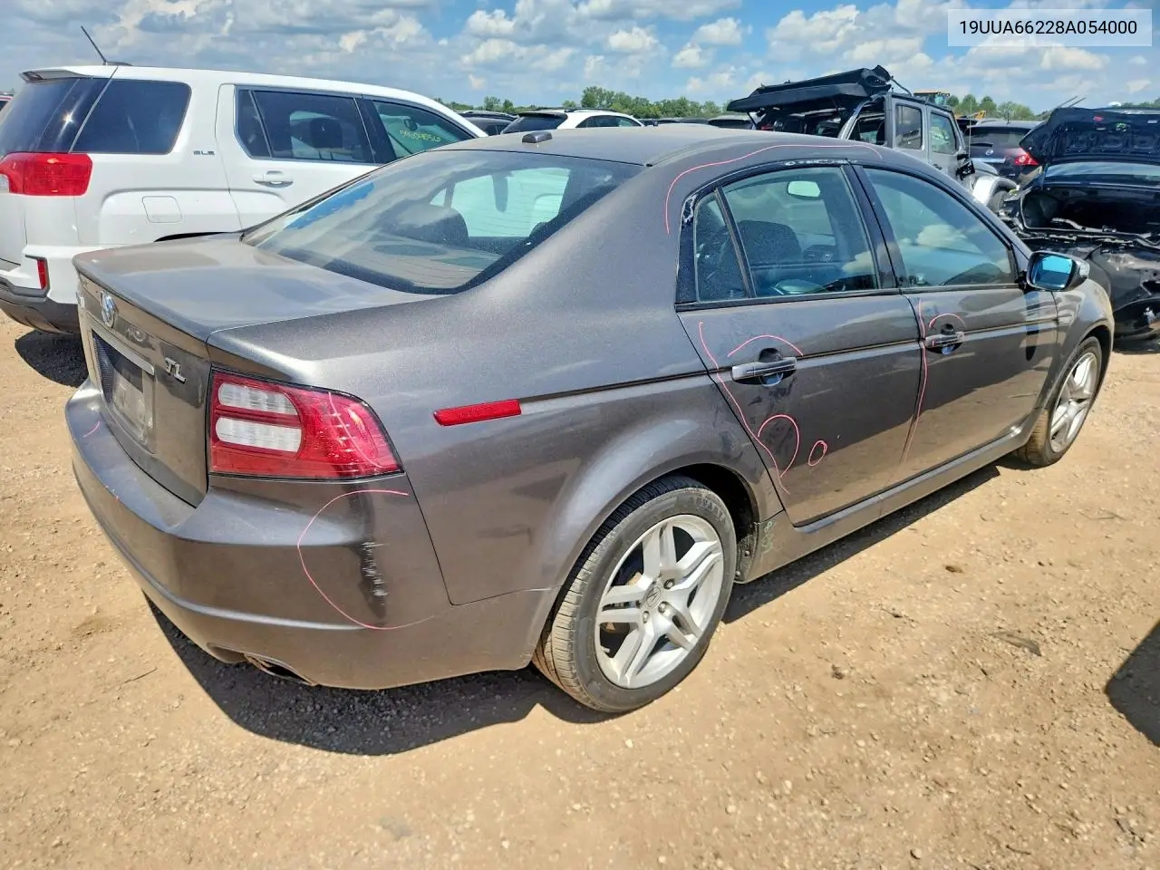 2008 Acura Tl VIN: 19UUA66228A054000 Lot: 59613536