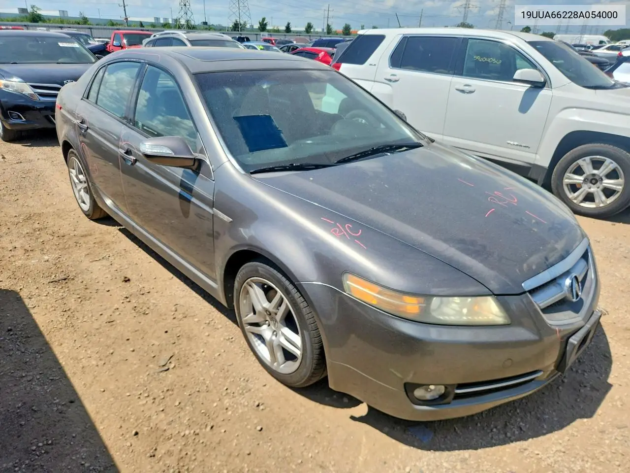 2008 Acura Tl VIN: 19UUA66228A054000 Lot: 59613536