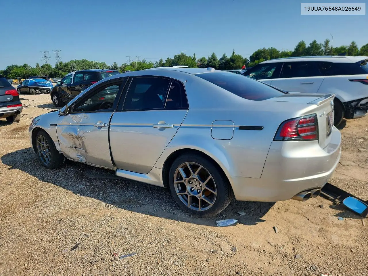 2008 Acura Tl Type S VIN: 19UUA76548A026649 Lot: 59624726
