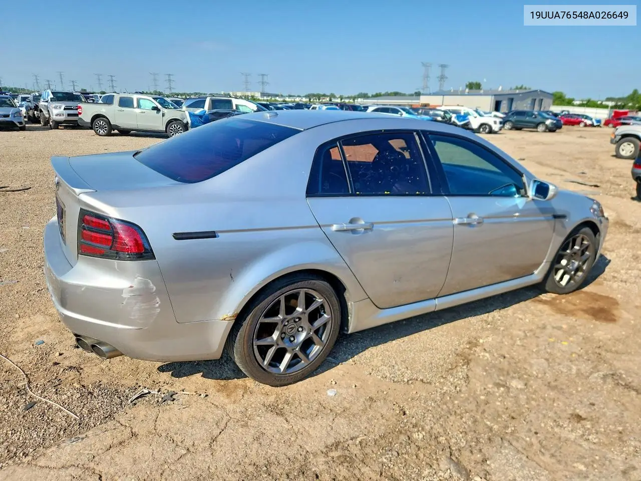 2008 Acura Tl Type S VIN: 19UUA76548A026649 Lot: 59624726