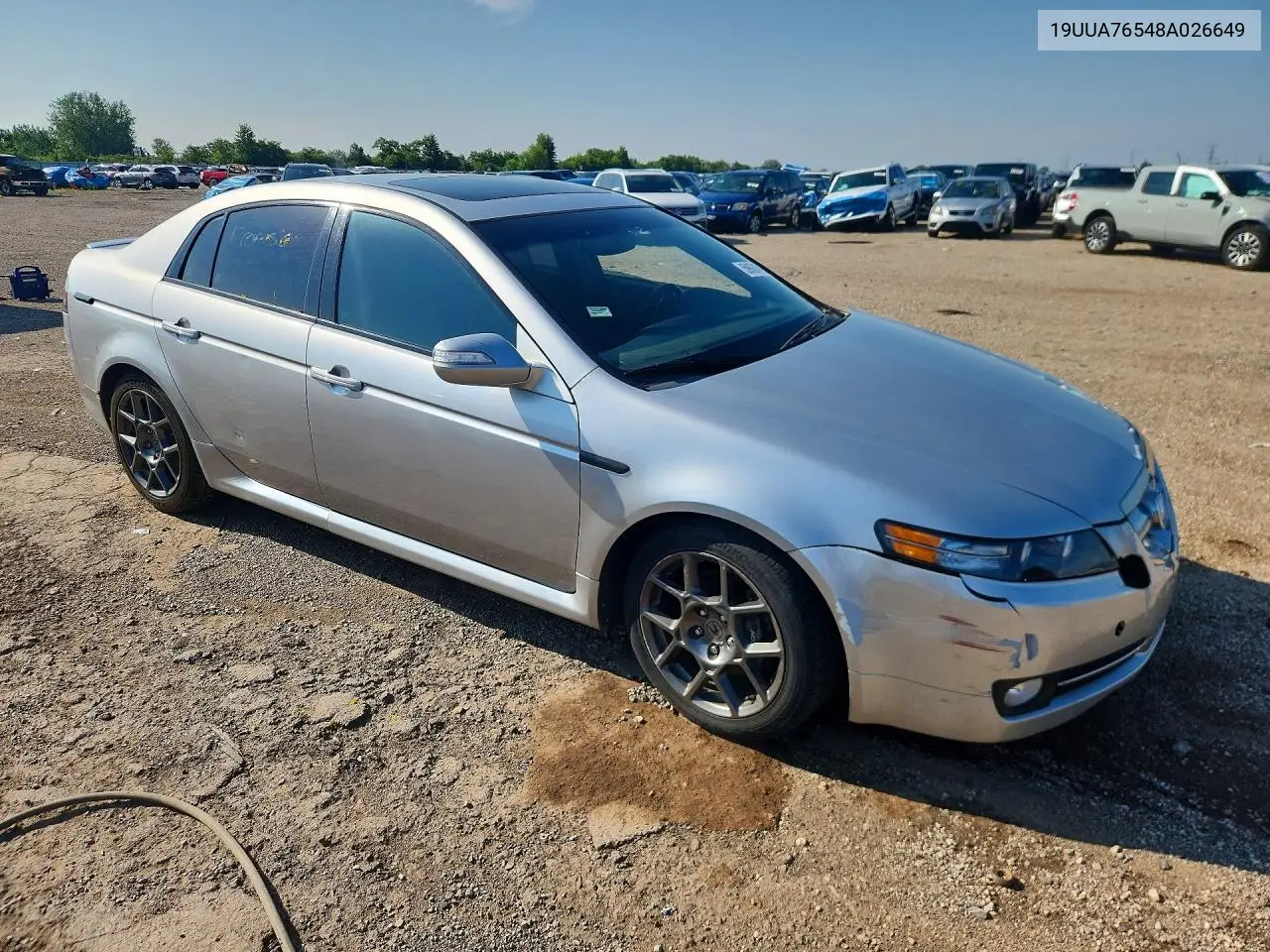 2008 Acura Tl Type S VIN: 19UUA76548A026649 Lot: 59624726