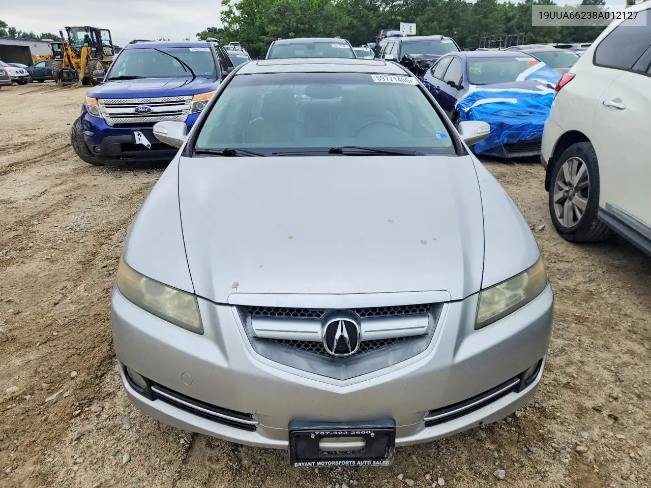 2008 Acura Tl VIN: 19UUA66238A012127 Lot: 59771466