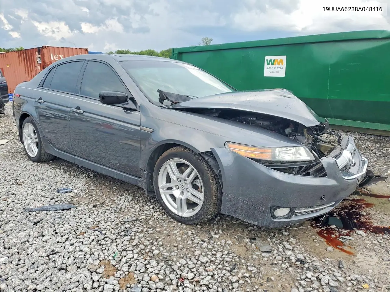 2008 Acura Tl VIN: 19UUA66238A048416 Lot: 59883626