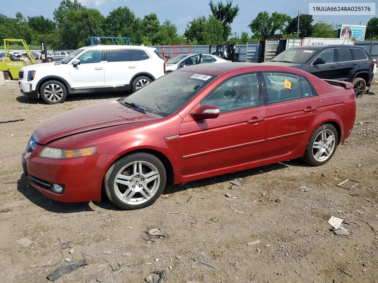 2008 Acura Tl VIN: 19UUA66248A025176 Lot: 60801756