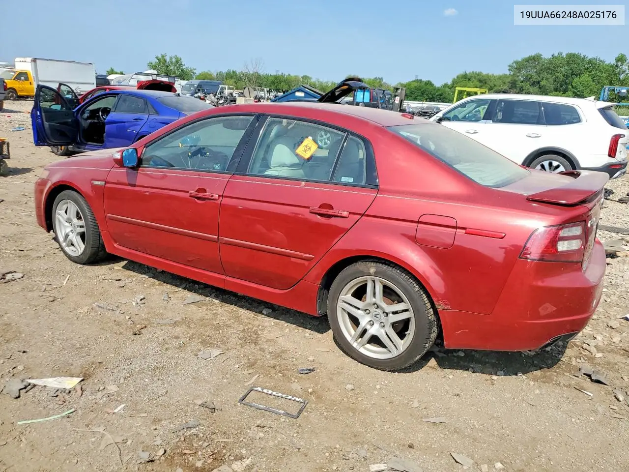 2008 Acura Tl VIN: 19UUA66248A025176 Lot: 60801756