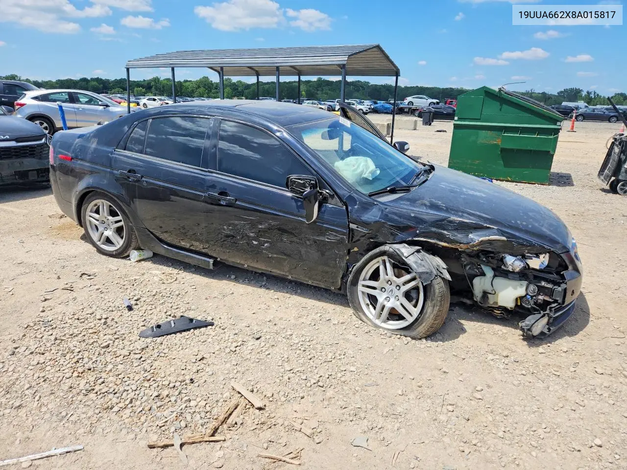 2008 Acura Tl VIN: 19UUA662X8A015817 Lot: 60876686