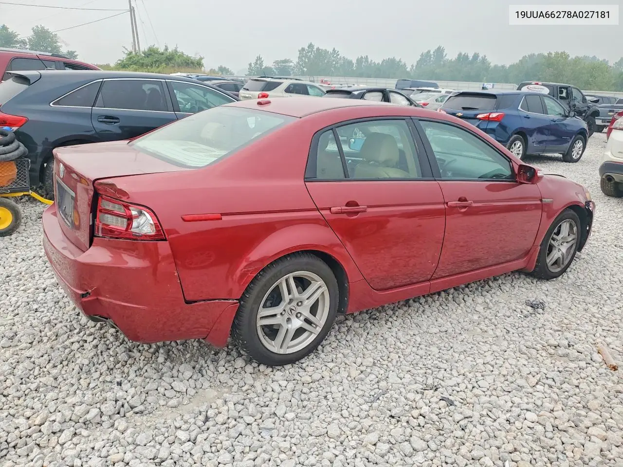 2008 Acura Tl VIN: 19UUA66278A027181 Lot: 60896286